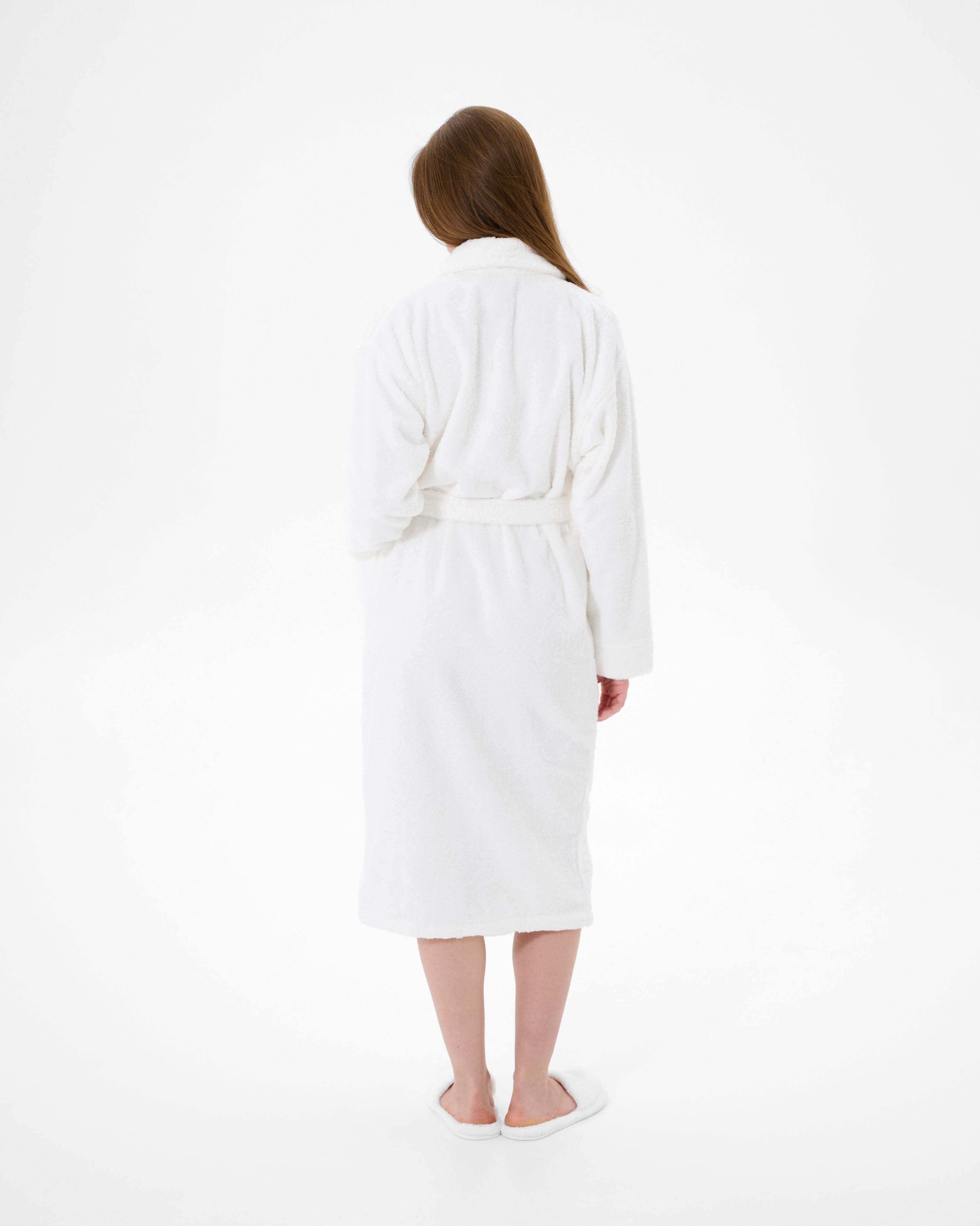 Халат махровий Lotus Home Basic Soft 2XL Білий (26029357) - фото 6