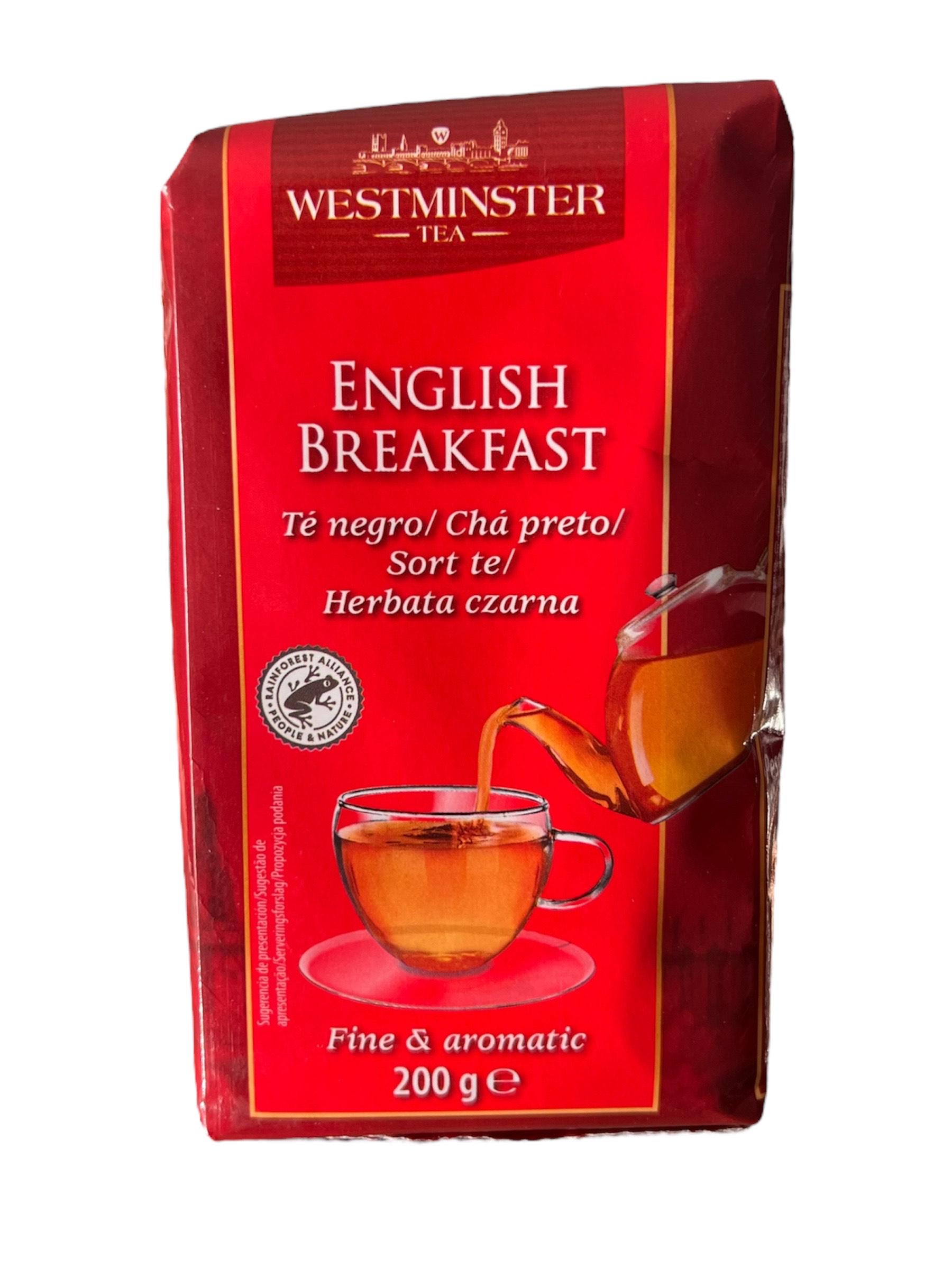 Чай чорний розсипний Westminster English Breakfast 200 г