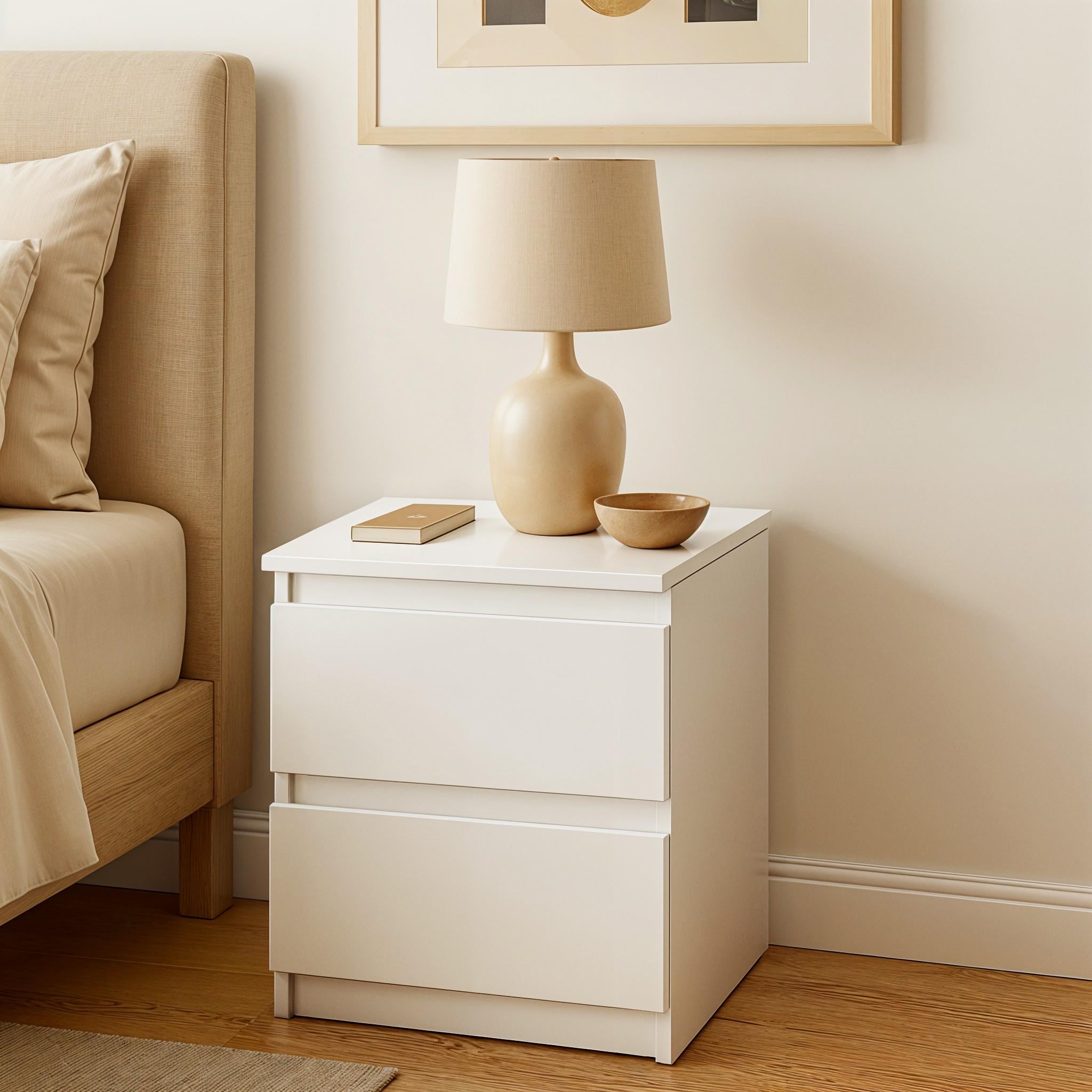 Тумба приліжкова Kvatro 2 400х340х480 мм Білий