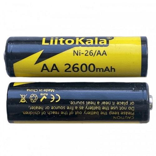 Батарейка LiitoKala Ni-26/AA 1,2B 2600 mAh Blister 1 шт. (11879139) - фото 2