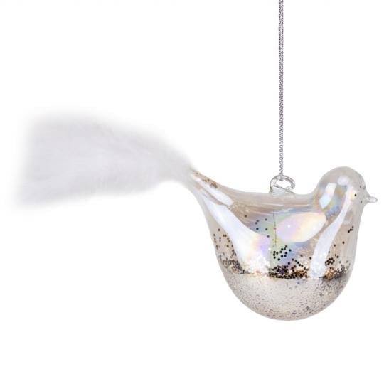 Елочная игрушка Птичка 7 см (6029-002)