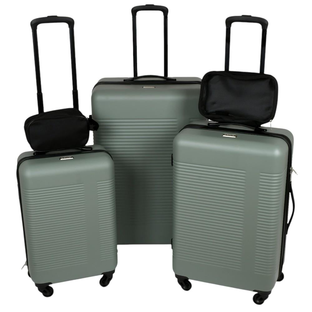 Набор чемоданов с сумками-органайзерами R35744-GR 5 шт. 20/24/28" Зеленый (32163255) Набор чемоданов с сумками-органайзерами R35744-GR 5 шт. 20/24/28" Зеленый (32163255)
