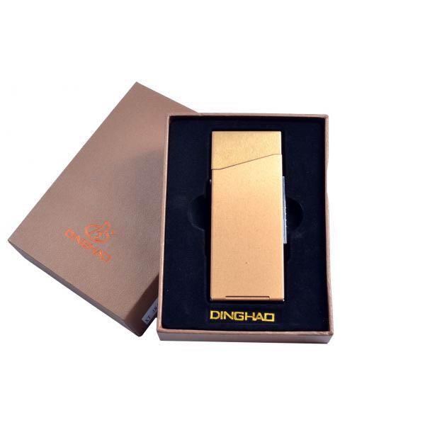 Портсигар із USB запальничкою на 20 сигарет Gold (№4840 Gold)