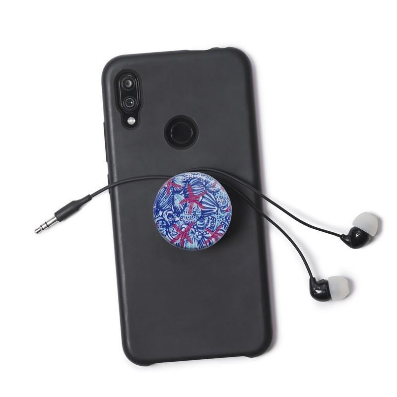 Тримач телефону Luxe Cube POP Beauty Мальдіви 39,7 мм Black/Pattern (26525478) - фото 5