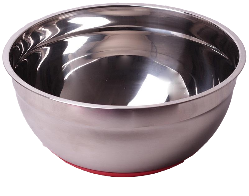 Миска стальная Kamille Labro Ø 30х14 см c силиконовым дном Коралловый (KM-4352)