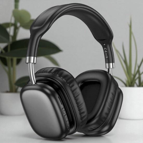 Навушники бездротові Hoco W52 Wonderful BT накладні Black (30654540) - фото 4