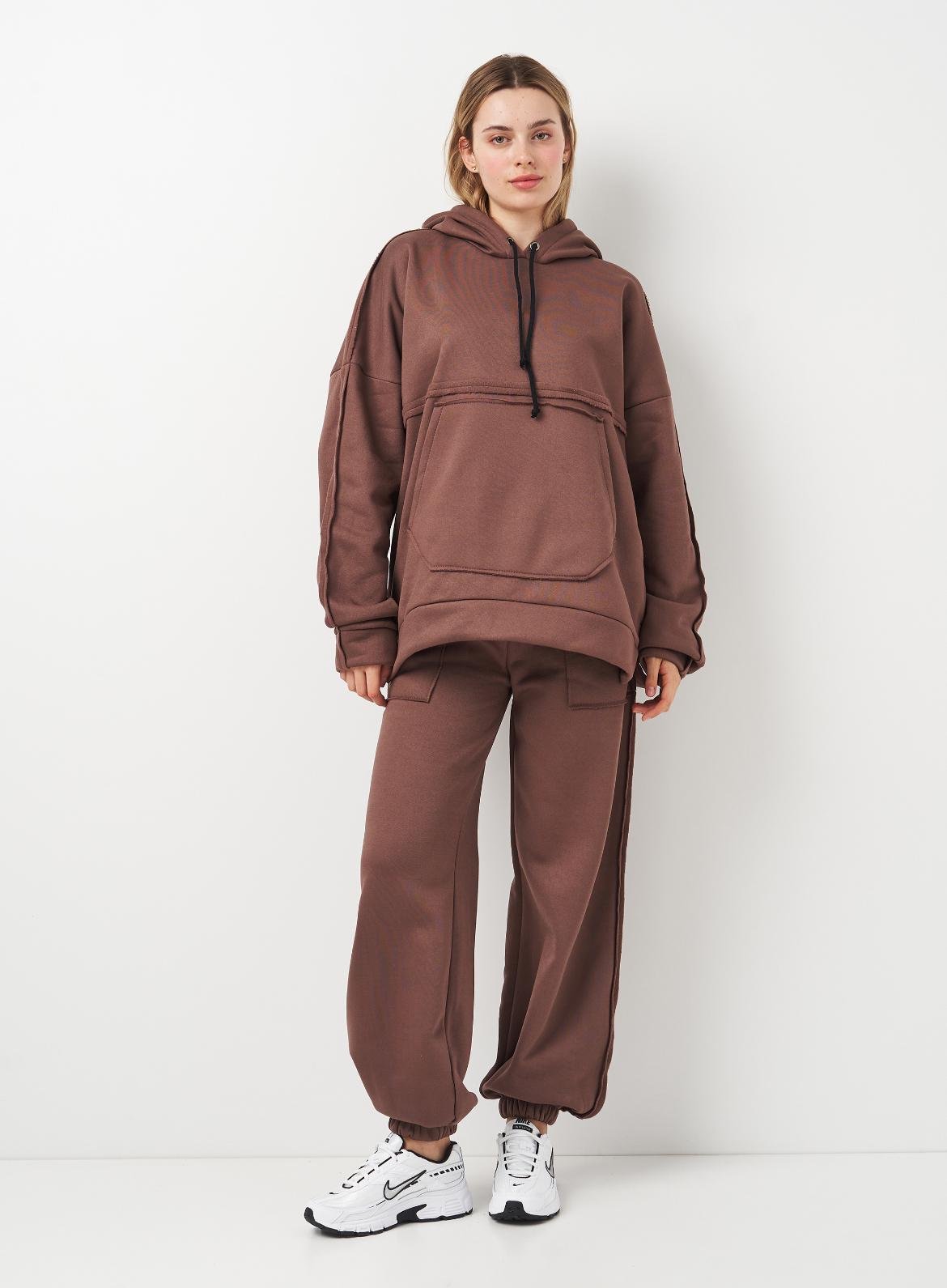 Спортивный костюм утепленный Вилена женский р. 60 Коричневый (2288073145)