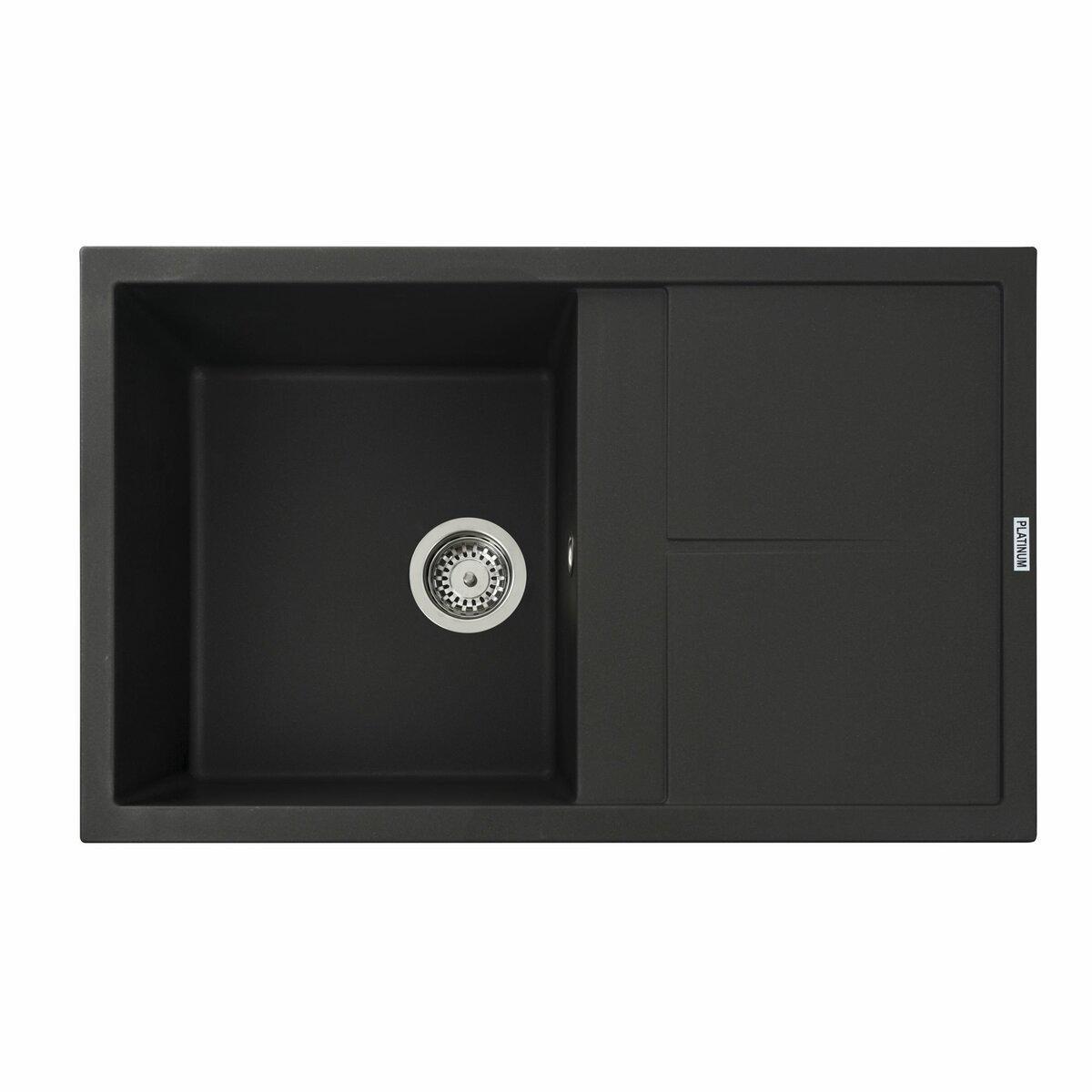 Мойка для кухни гранитная Platinum 7950 Selena Черный (SP000034932)