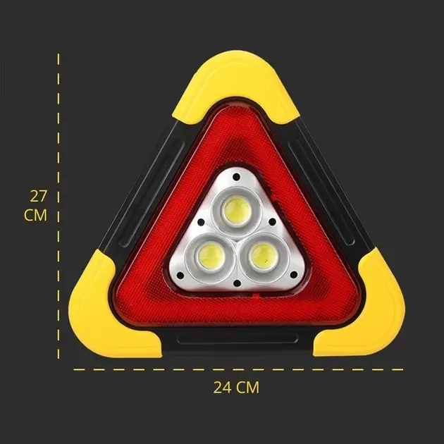 Знак аварийной остановки Hurry Bolt VP-368 с функцией Power Bank и солнечной батареей (13462179) - фото 8