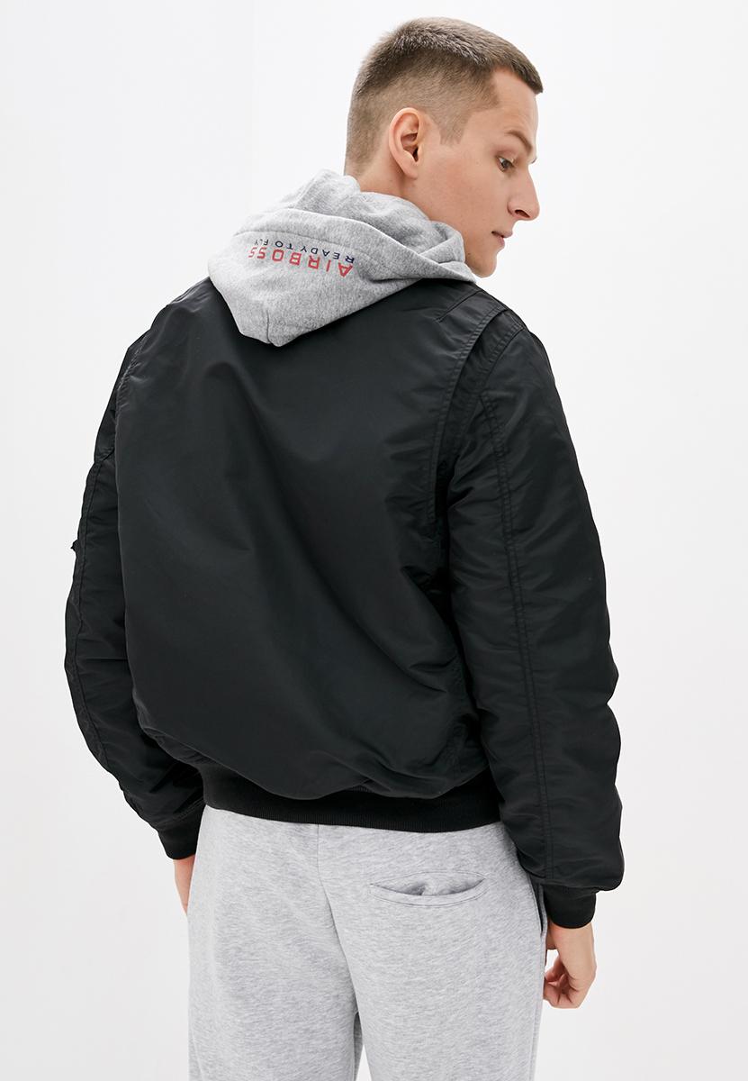 Куртка-бомбер Airboss CWU Pilot Hooded Jacket 4XL Черный (28667) - фото 3