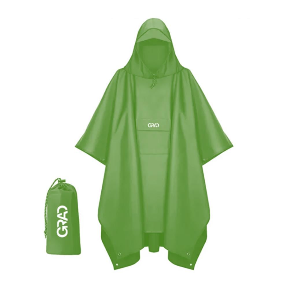 Плащ пончо дождевик GRAD Invisible от дождя с чехлом водонепроницаемый непромокаемый Оливковый
