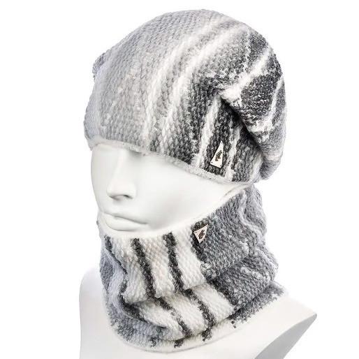Шапка и снуд Hattson SH76 one size Белый (2319335089)