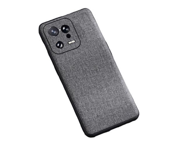 Чехол накладка New Textile Leather Cаse для Xiaomi 13 Pro Серый