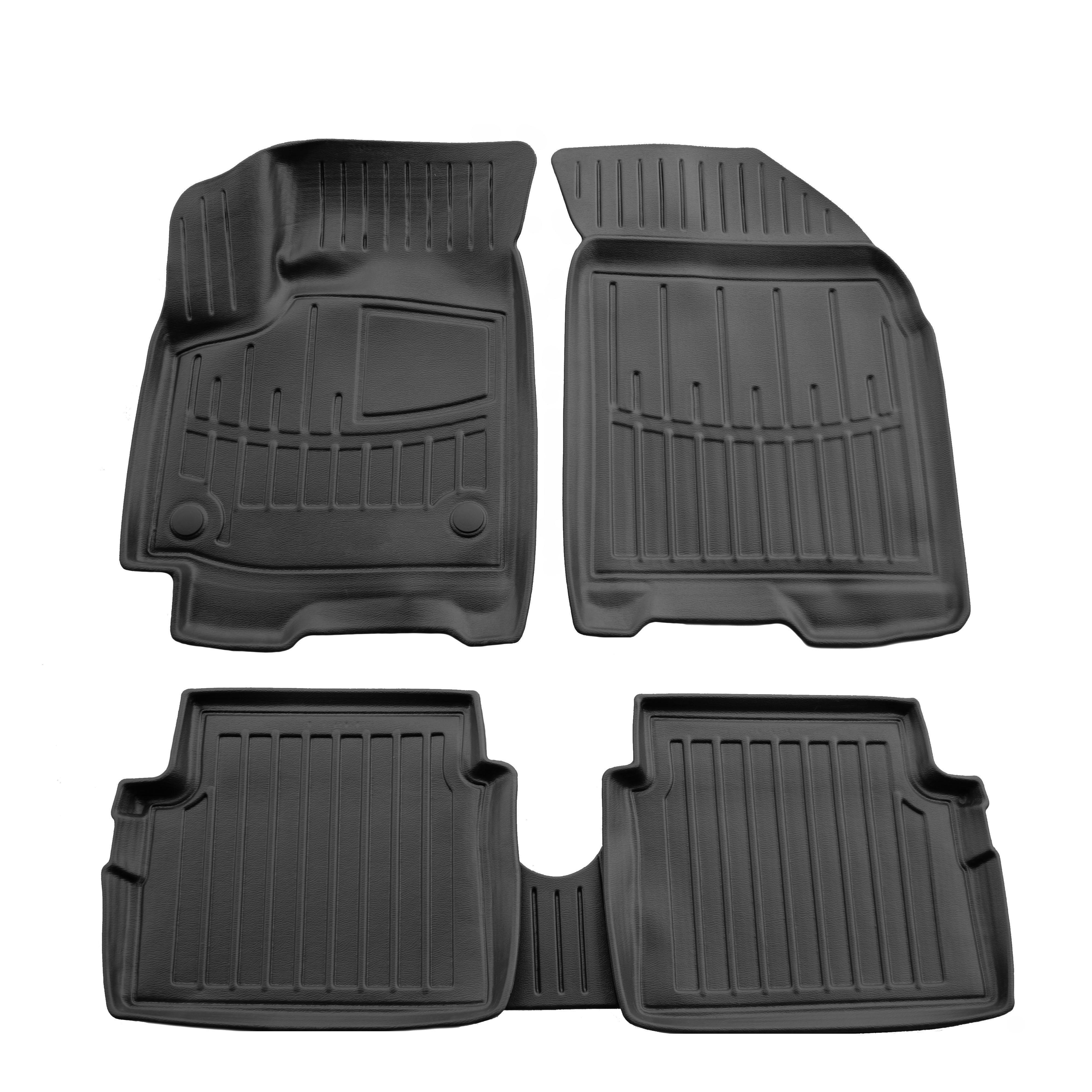 Коврики Stingray 3D для Chevrolet Aveo T200 2002-2008 рр. полиуретан 5 шт. Черный (158225)