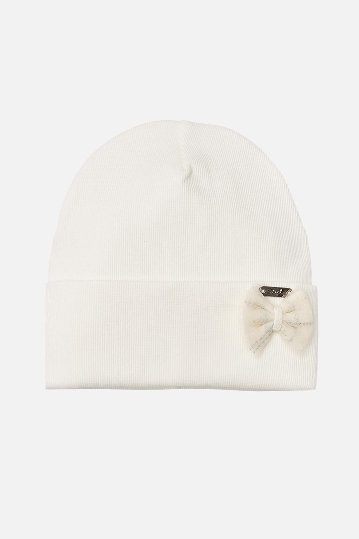 Шапка для девочки 50-52 см Молочный (ЦБ-00271733) Шапка для девочки 50-52 см Молочный (ЦБ-00271733)