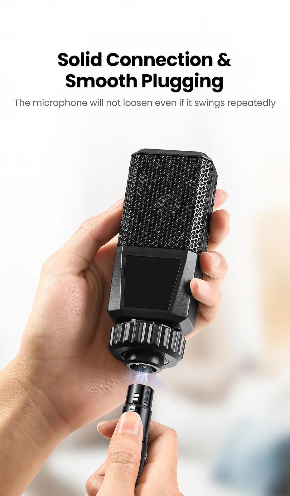 Кабель UGREEN XLR мама-3.5 мм minijack папа аудио нейлоновая оплетка для микшера 1 м Черный (20763) - фото 2 Кабель UGREEN XLR мама-3.5 мм minijack папа аудио нейлоновая оплетка для микшера 1 м Черный (20763) - фото 2