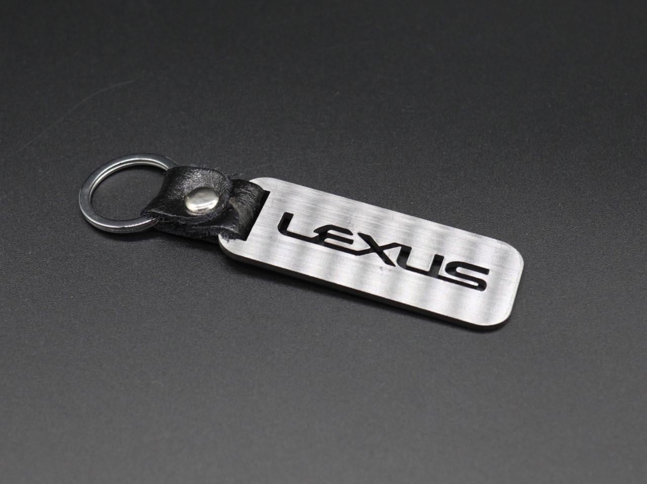 Брелок автомобильный для ключей Lexus 10х2,5 см Серебристый (1116609427)
