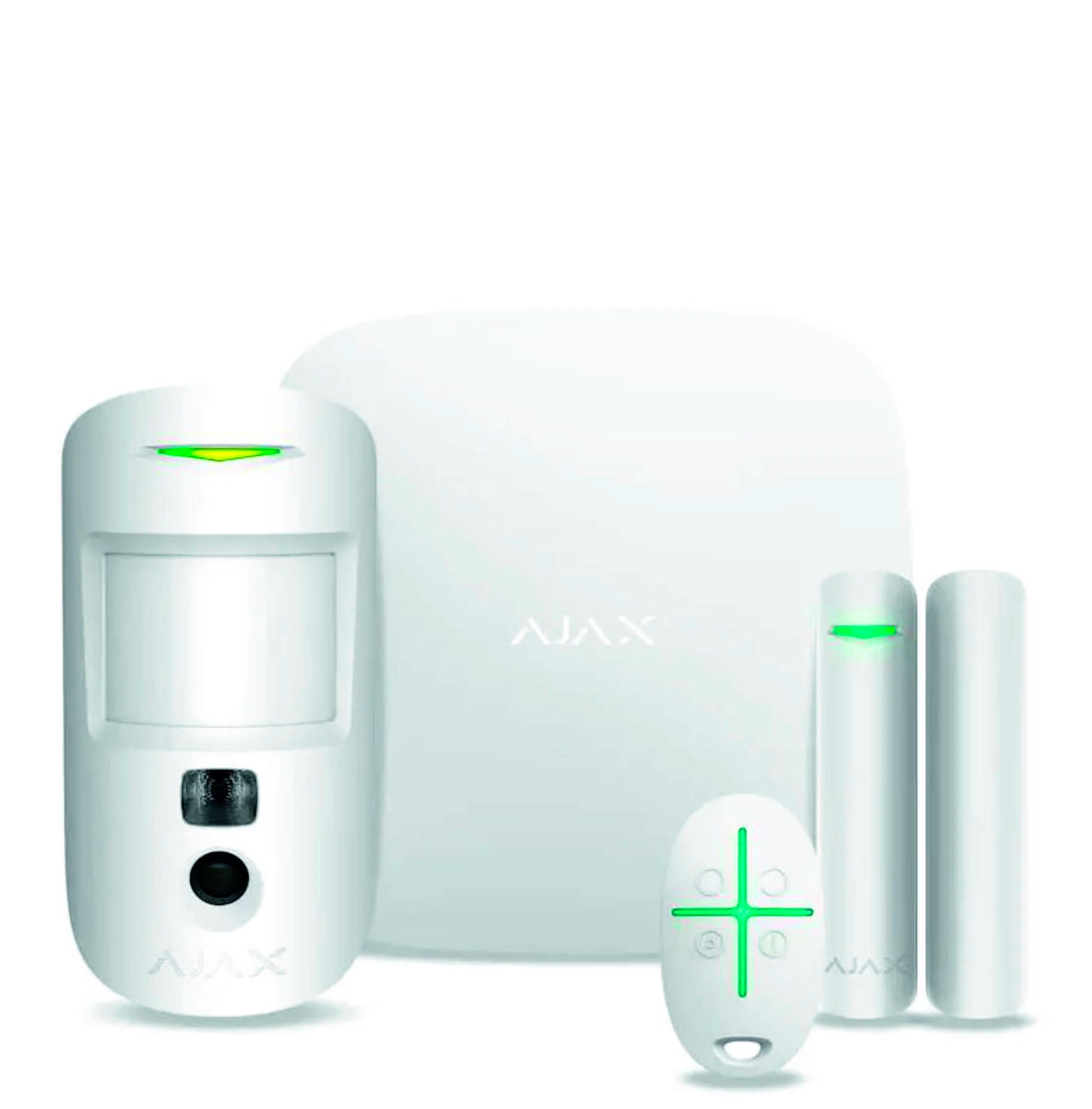 Комплект беспроводной охранной сигнализации Ajax StarterKit Cam White