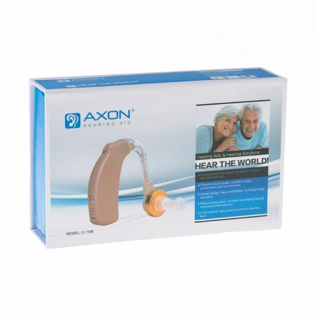 Слуховой аппарат Axon C-108 аккумуляторный с зарядным устройством - фото 4 Слуховой аппарат Axon C-108 аккумуляторный с зарядным устройством - фото 4
