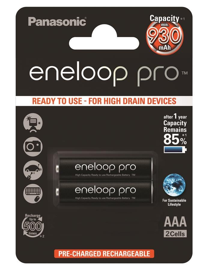 Аккумулятор Panasonic Eneloop Pro NiMh AАA 2 шт. ( BK-4HCDE/2BE) Аккумулятор Panasonic Eneloop Pro NiMh AАA 2 шт. ( BK-4HCDE/2BE)