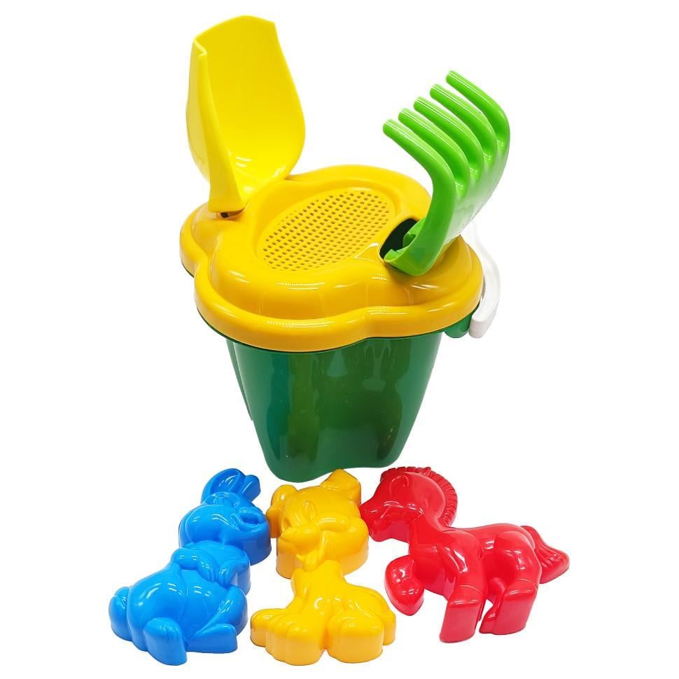 Набір для пісочниці "Дзвіночок №1" 0978 відерце/лопатка/граблі Зелений (RLT53157s65814)