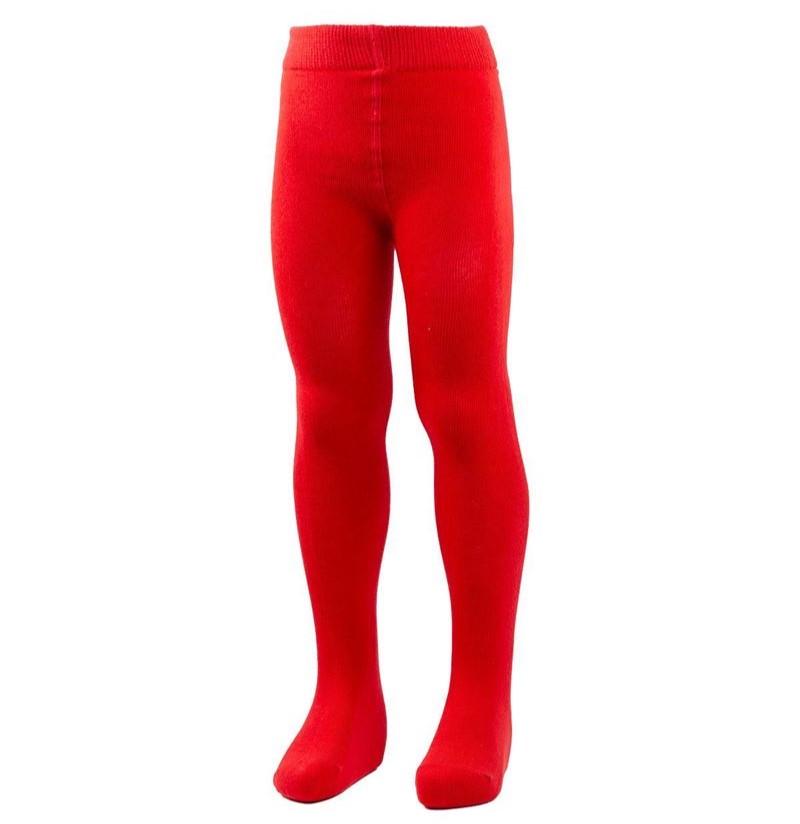 Колготки детские хлопковые BROSS однотонные 110-116 см Красный (BR9427R)