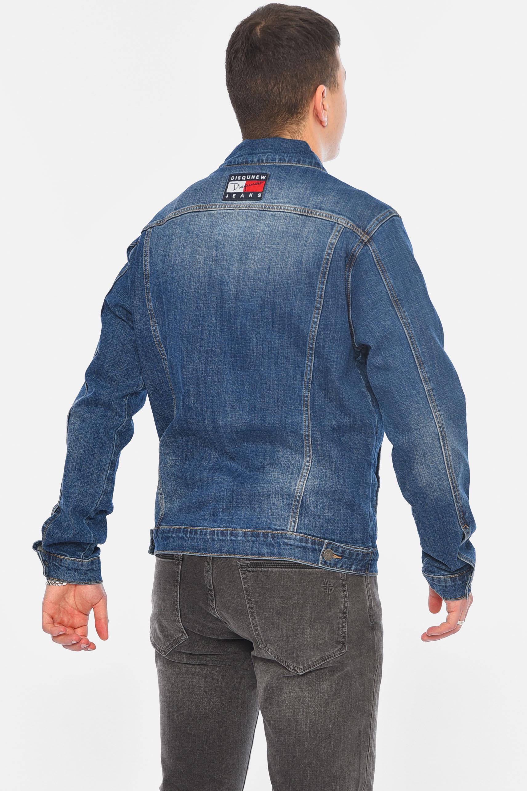 Джинсовка мужская S Синий (189272) - фото 3