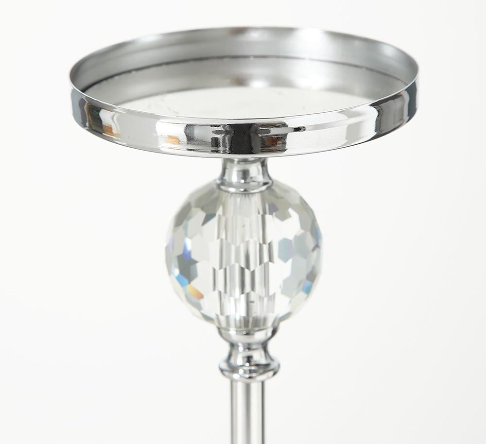 Подсвечник Rory серебряный металл, стекло h51см Гранд Презент 1479000 - фото 4 Подсвечник Rory серебряный металл, стекло h51см Гранд Презент 1479000 - фото 4