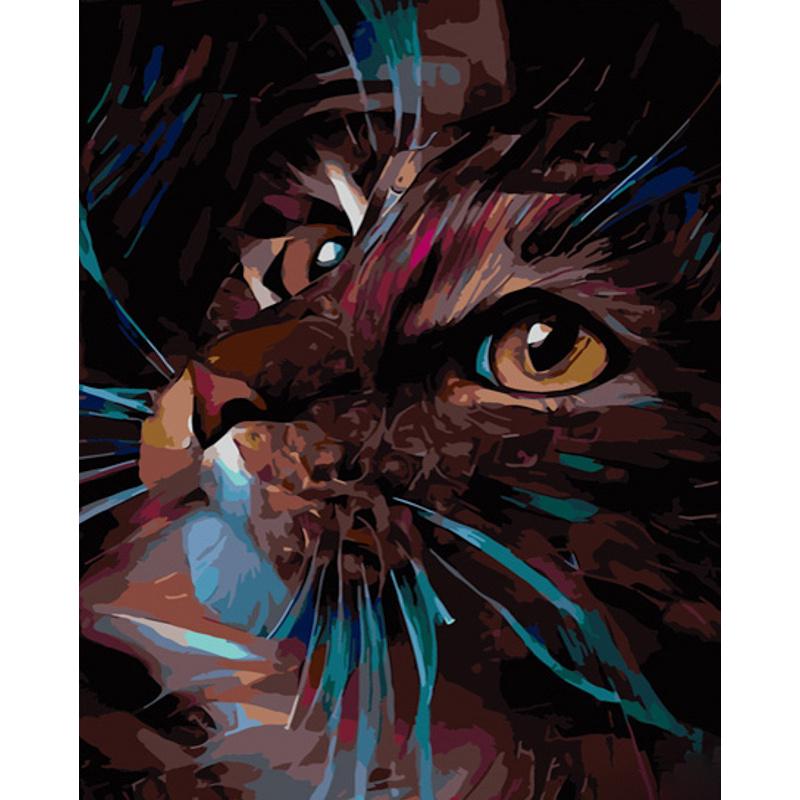 Картина по номерам Strateg Премиум Пронзительный взгляд 40х50 см (GS645)