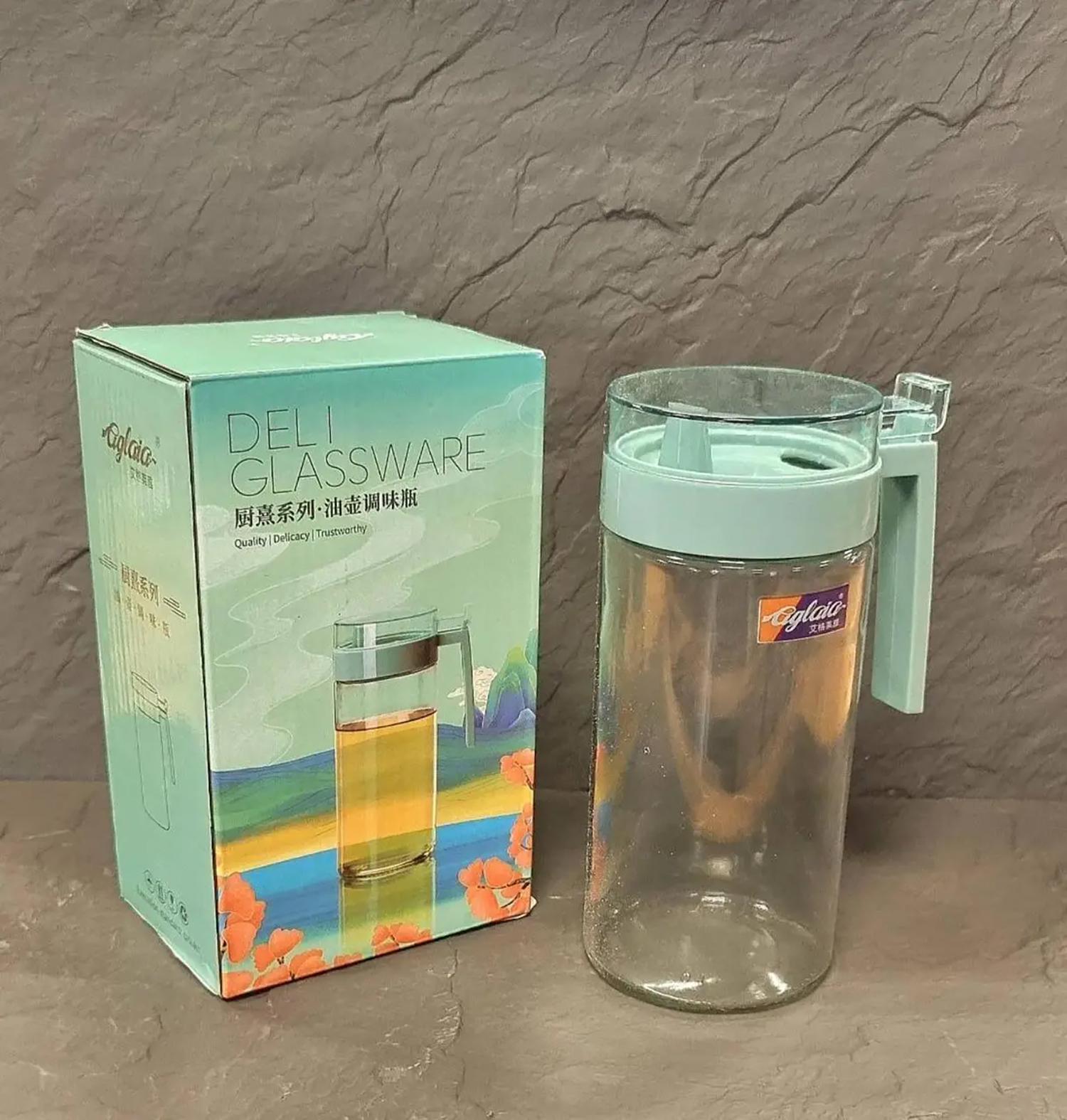 Емкость для масла/уксуса стеклянная с ручкой 650 мл (87091) - фото 3 Емкость для масла/уксуса стеклянная с ручкой 650 мл (87091) - фото 3