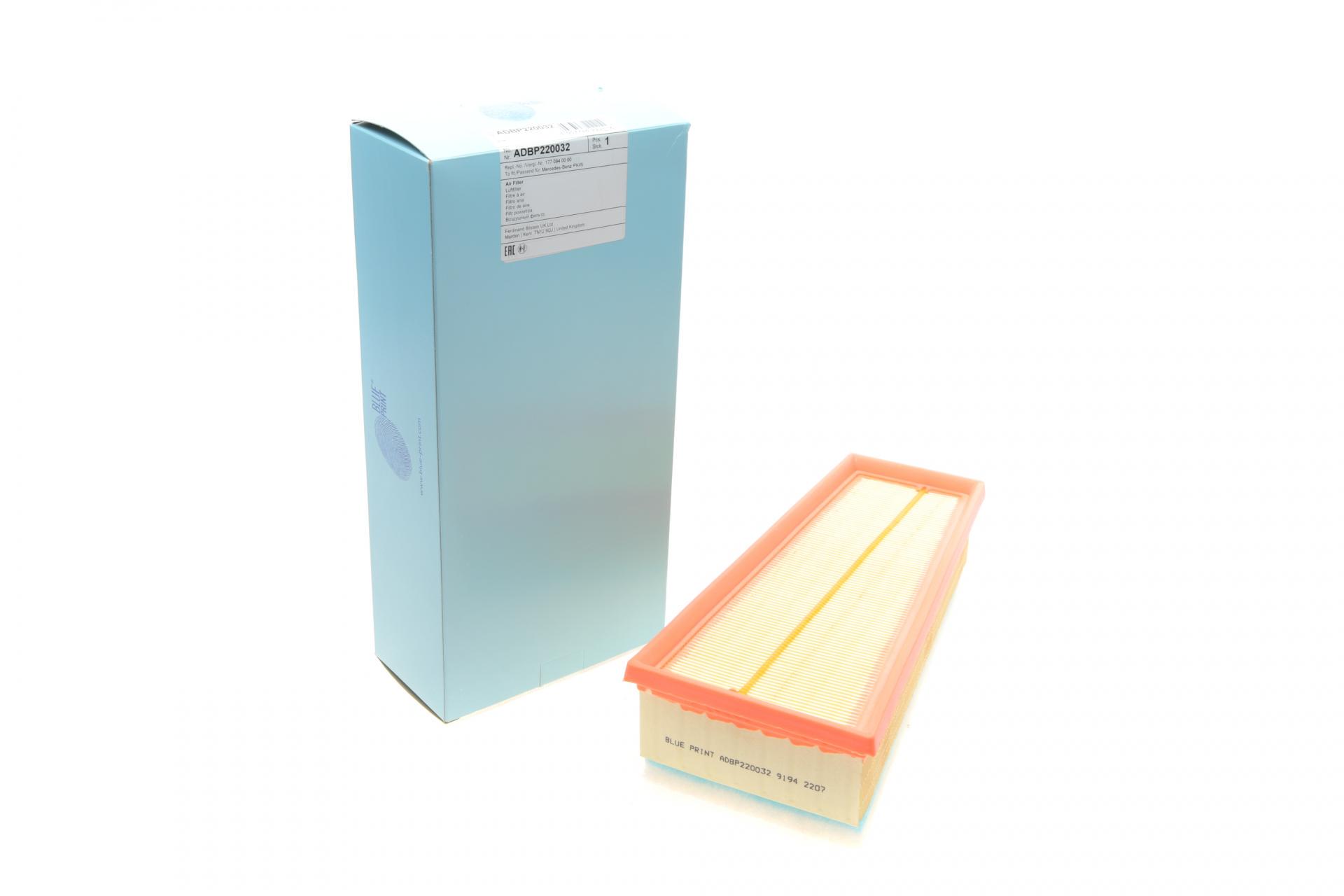 Фільтр повітряний BLUE PRINT для MB E-class W213/S-class W222 17- M177 L (ADBP220032)