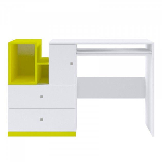 Стіл письмовий Gerbor Мобі BIU/130 Жовтий/Німфея альба Стіл письмовий Gerbor Мобі BIU/130 Жовтий/Німфея альба