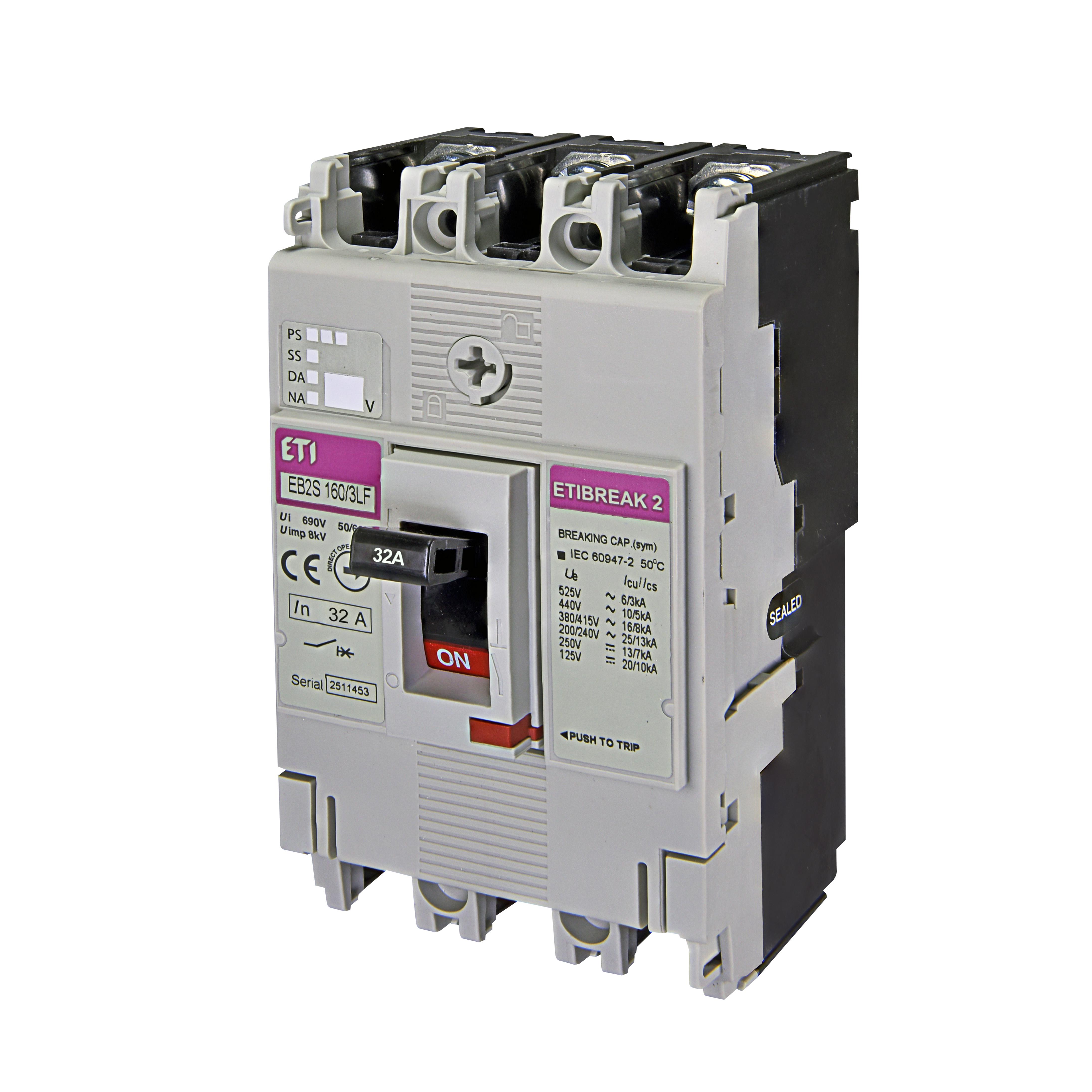 Автоматический выключатель 3P 32A 16 kA ETIBREAK EB2S 160/6LF 4671804