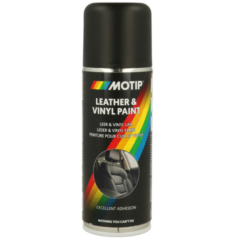 Краска для кожи и винила Motip 04230 Leather & Vinyl Paint 200 мл Черный матовый (X-2528)