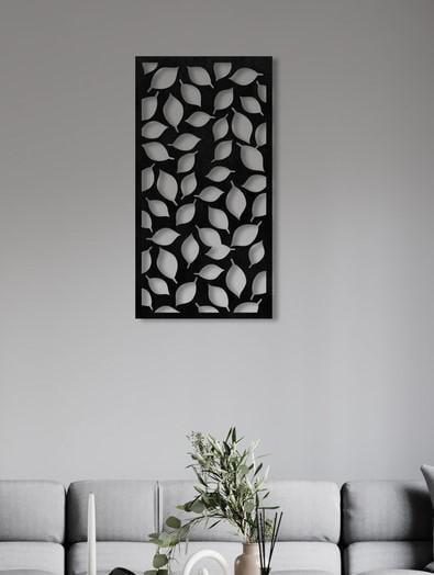 Декоративное панно на стену Upwood Decor Carpet of Leaves 19 55х28,8 см Black (1575867323)