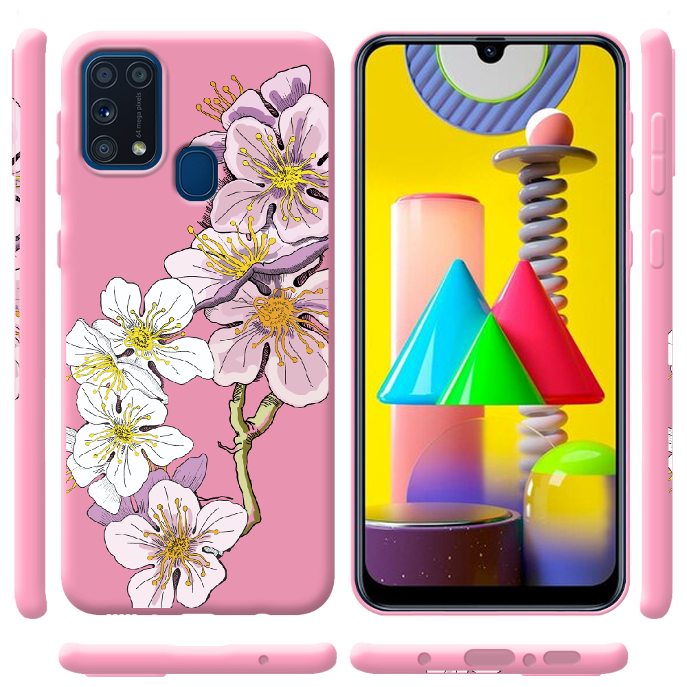 Чехол Boxface Samsung M315 Galaxy M31 Cherry Blossom Розовый силикон (39091-cc4-41818) - фото 2