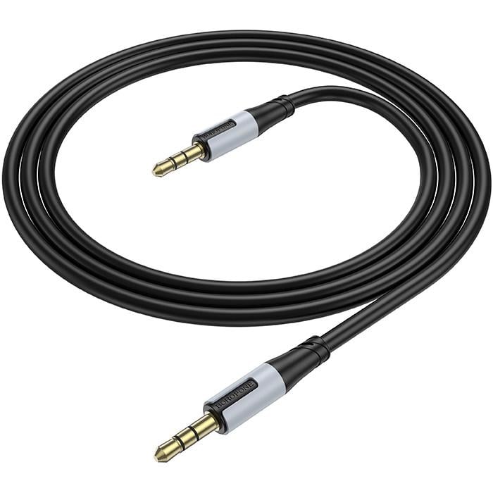 Аудіо-кабель Borofone BL19 Creator AUX 3,5 мм Audio cable 1 м Black (611546)