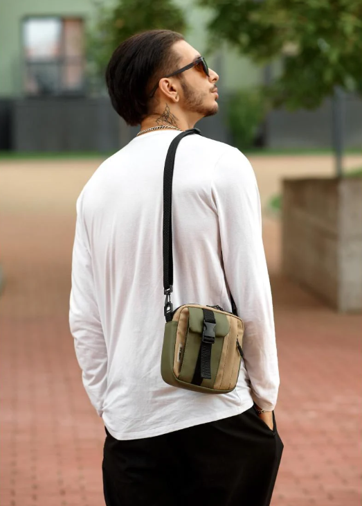 Женская сумка Sambag TEL Хаки (70151019) - фото 5 Женская сумка Sambag TEL Хаки (70151019) - фото 5