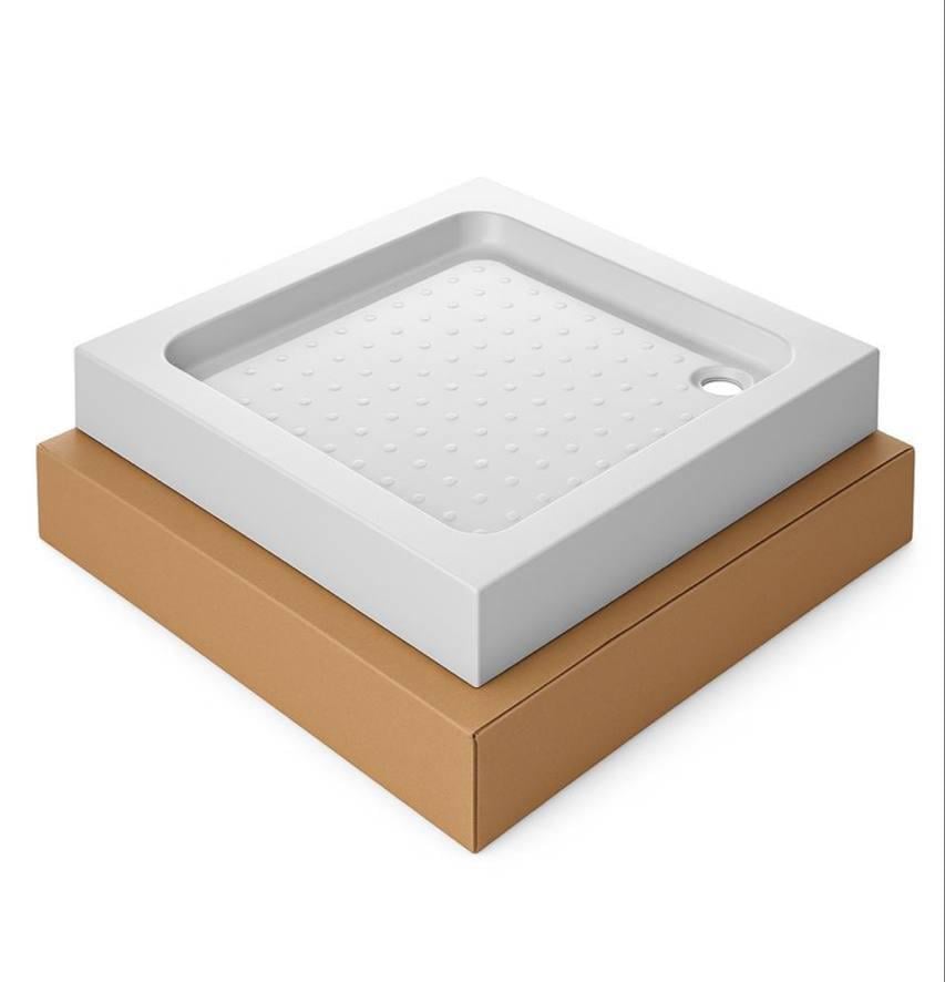 Душевой поддон KO&PO квадратный акриловый 80х80х15 см (C10343)