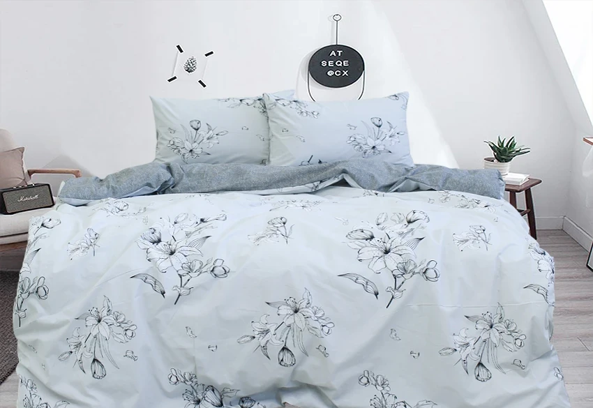 Комплект постільної білизни з компаньйоном TAG tekstil R4418 євро (805)