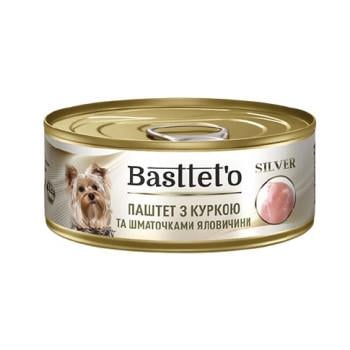 Паштет для собак Basttet`o Silver с курицей и говядиной 85 г (km-47691)