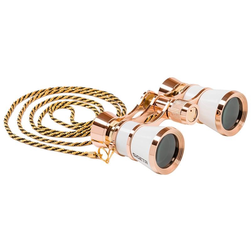 Бінокль театральний SIGETA TEATRUM C 3x25 з ланцюжком White (2537374941)