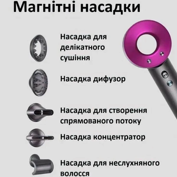 Фен для сушіння та укладання волосся Super Hair Dryer 5в1 - фото 5