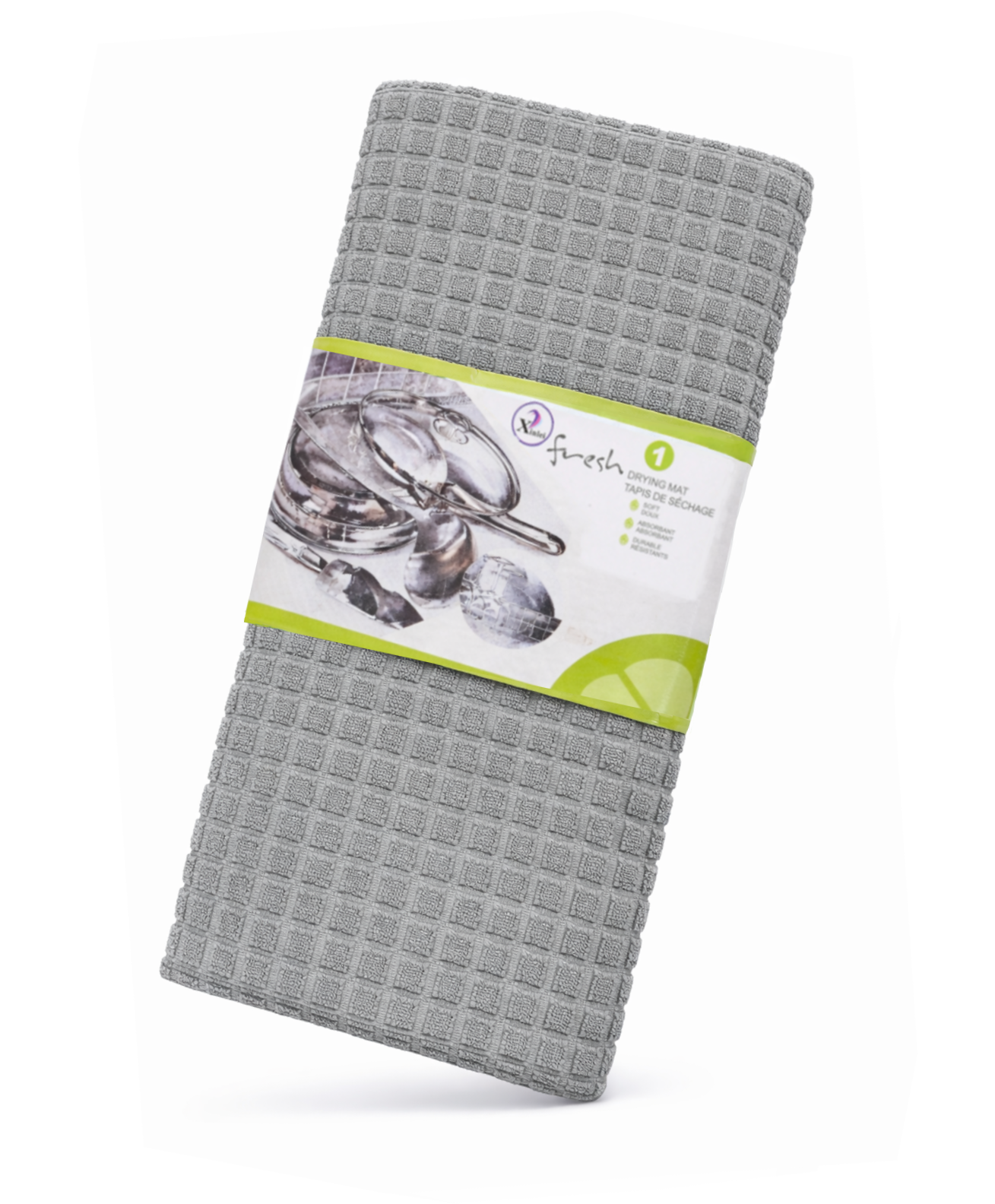 Коврик для сушки мокрой посуды Stenson R17199 30x40 см Серый (6319b635) Коврик для сушки мокрой посуды Stenson R17199 30x40 см Серый (6319b635)