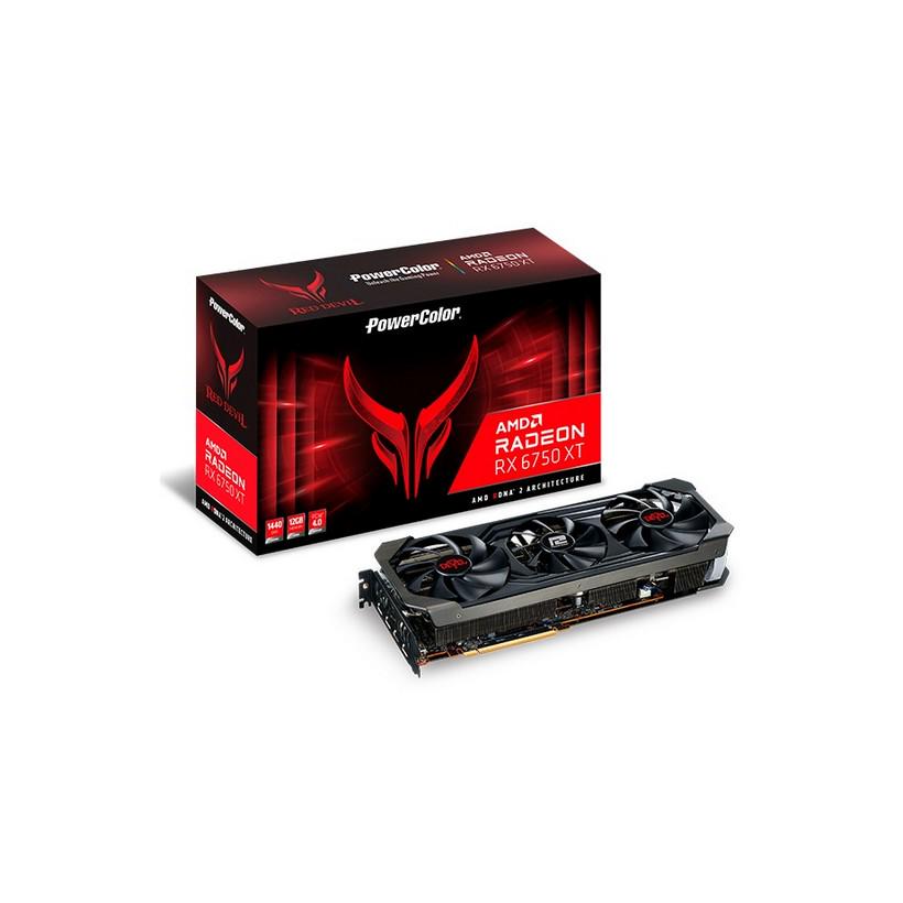 Видеокарта PowerColor AMD Radeon RX 6750 XT 8 GB GDDR6 Red Devil (AXRX 6750XT 12GBD6-3DHE/OC) - фото 2