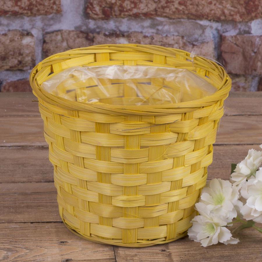 Кашпо с бамбука большое (3464-2)