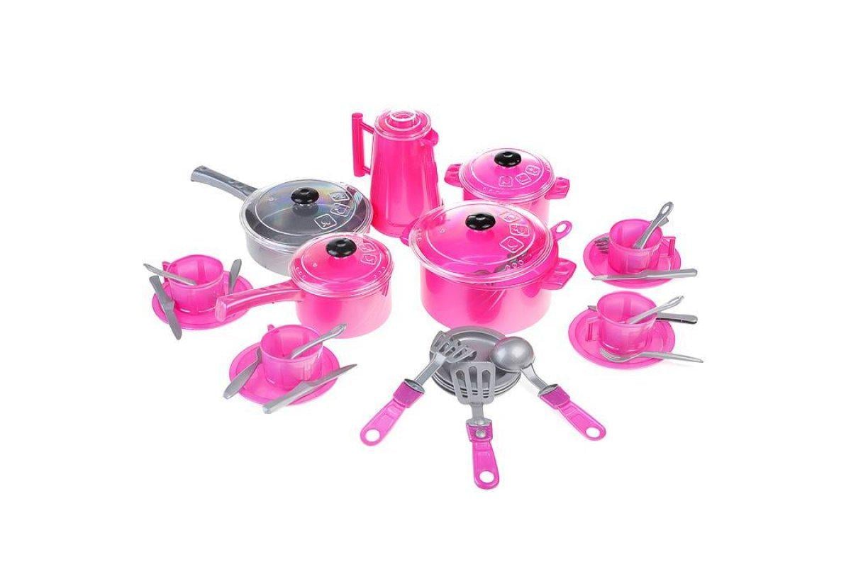 Набір посуду Orion Христинка 3 38 предметів Рожевий