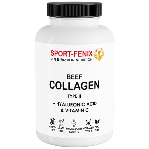 Хондропротектор для спорта Sport-Fenix ​​Beef Collagen Type 2 with Gyaluronic Acid & Vitamin C 120 капс. (000026594)