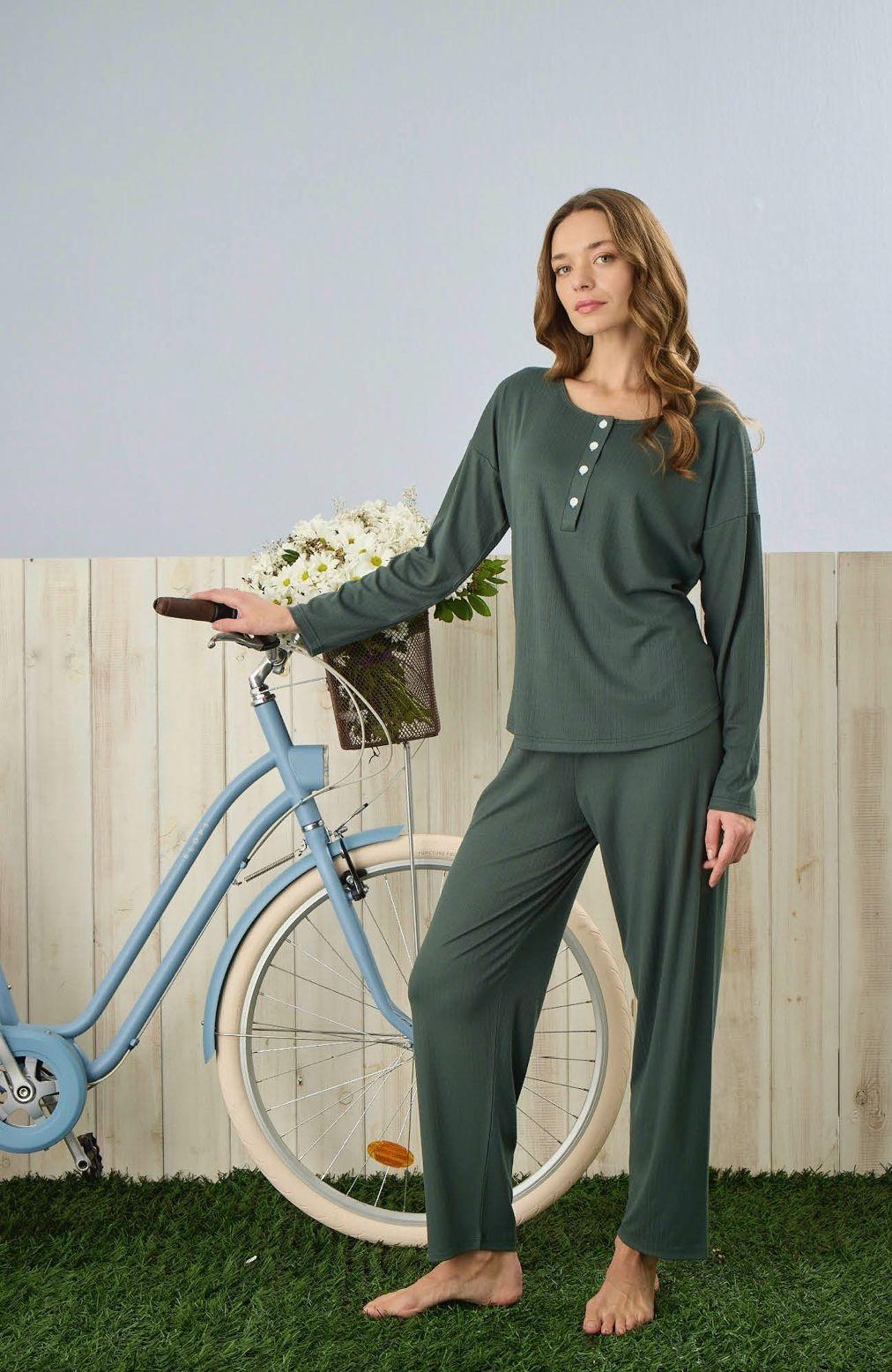 Пижама женская Serenity 2XL Изумрудный (PJ5315-3)