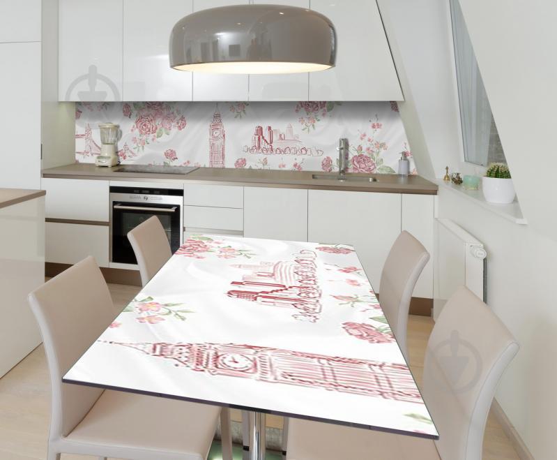 Наклейка 3Д виниловая на стол Zatarga «Мечты в набросках» 600х1200 мм для домов, квартир, столов, кофейн, кафе